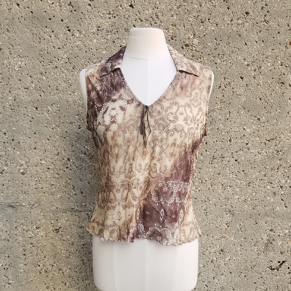 90s Pierre Cardin sleeveless top